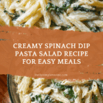 Spinach Dip Pasta Salad Recipe