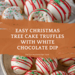Christmas Tree Cake Truffles with Little Debbies cakes Recipe