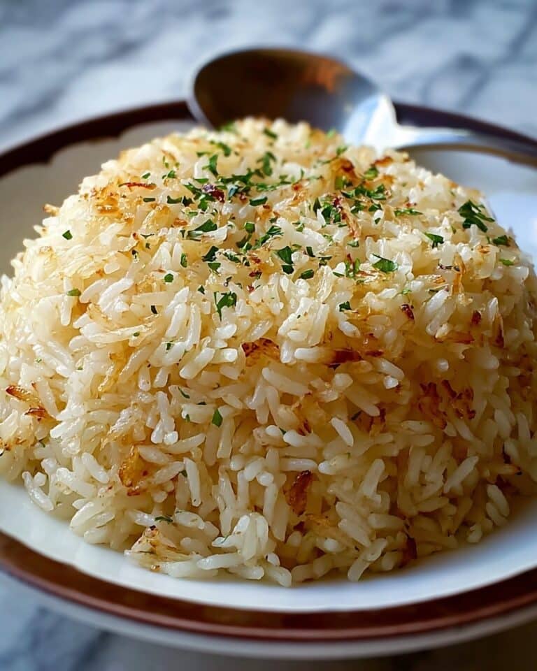 Rich and Savory Golden Onion Butter Rice Recipe