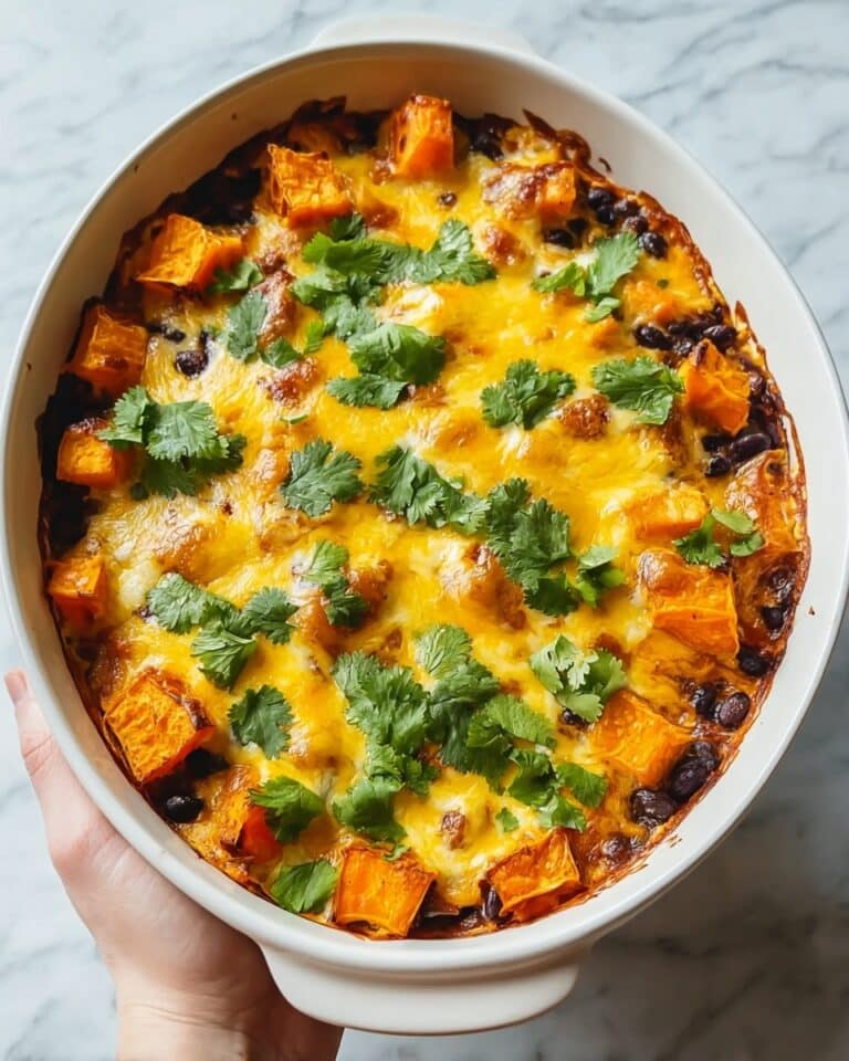 Sweet Potato and Black Bean Enchilada Casserole Recipe