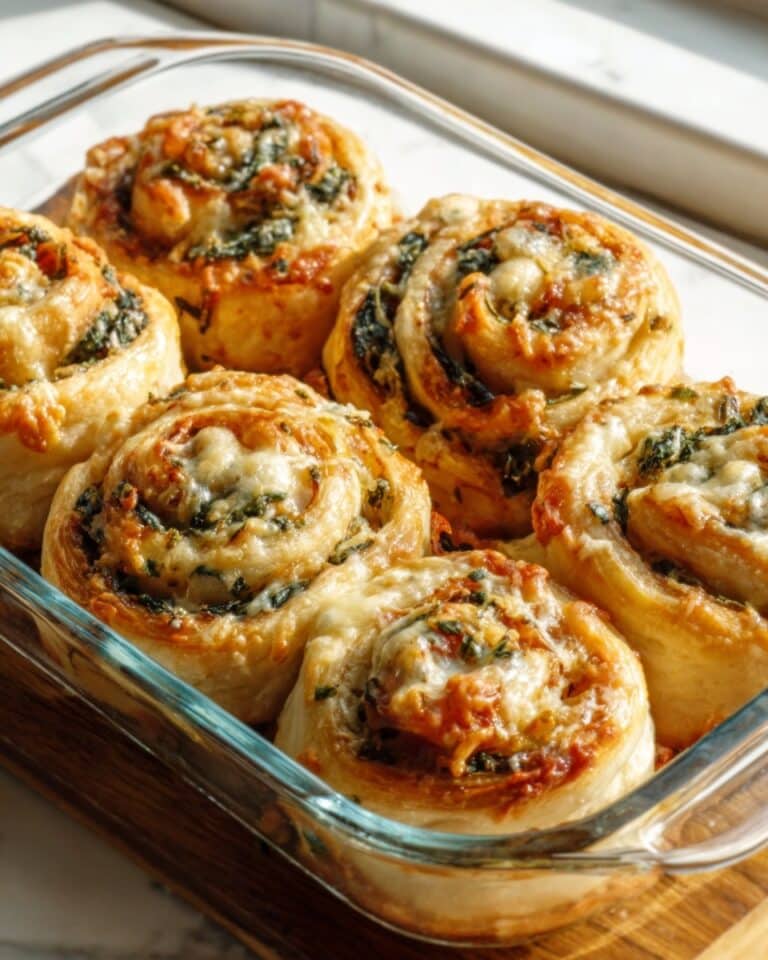 Vegan Caramelized Onion & Spinach Pizza Rolls Recipe