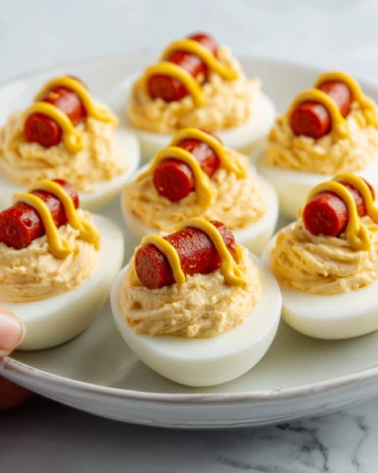 Hot Dog Deviled Eggs Recipe