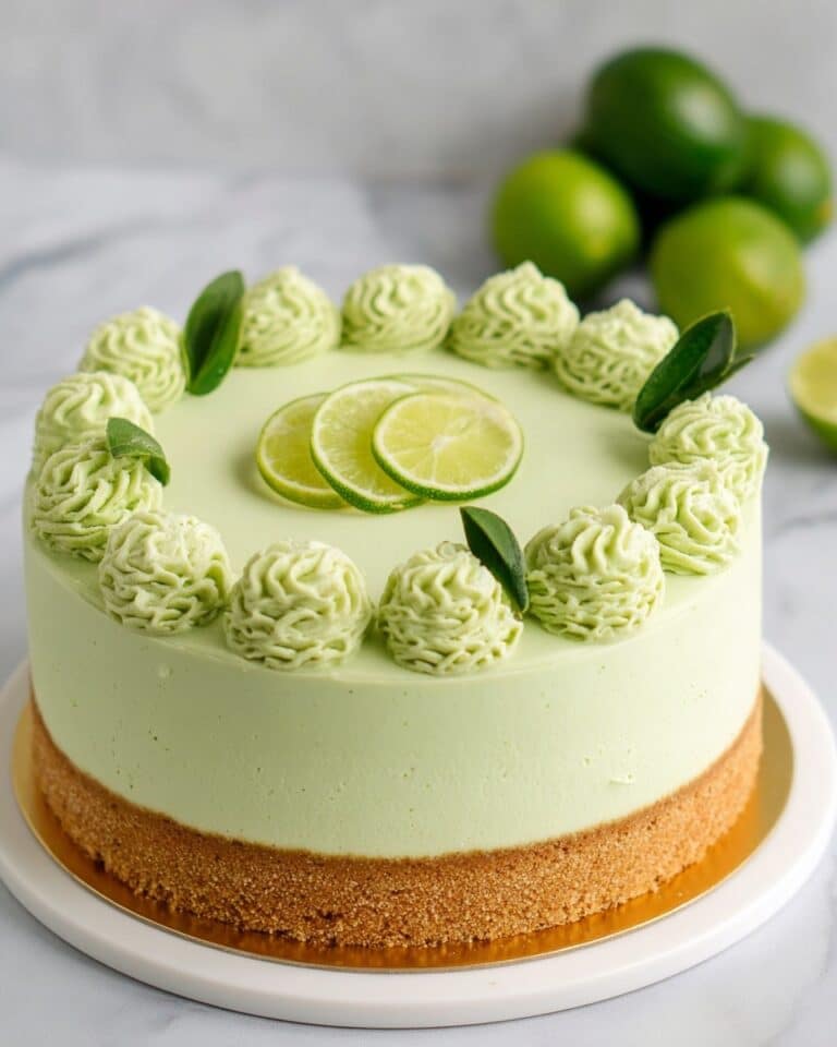 Key Lime Cake with Cream Cheese Frosting and Lime Curd Recipe