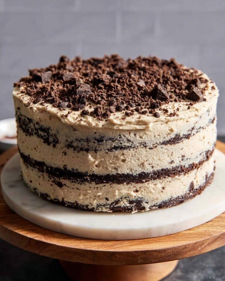 Double Chocolate Chip Cake with Espresso Cream Cheese Frosting Recipe