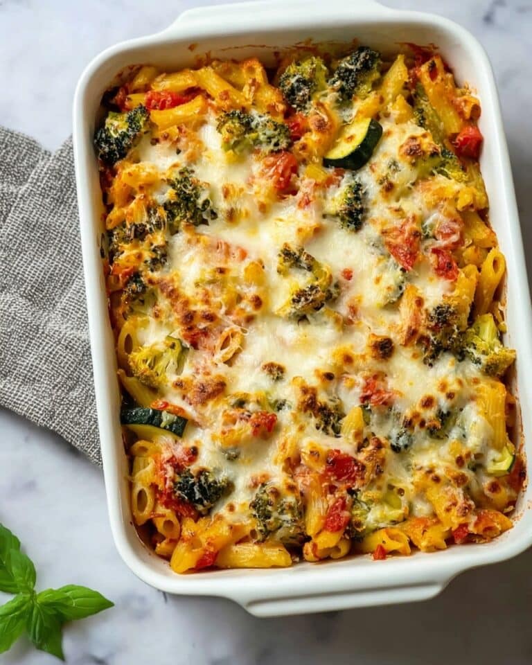 Tasty Mediterranean Vegetable Pasta Bake Recipe