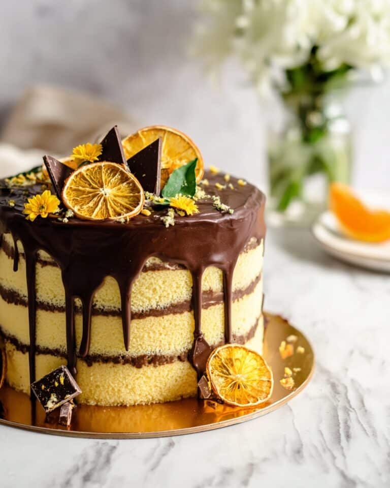 Chocolate and Orange Vanilla Cake Recipe