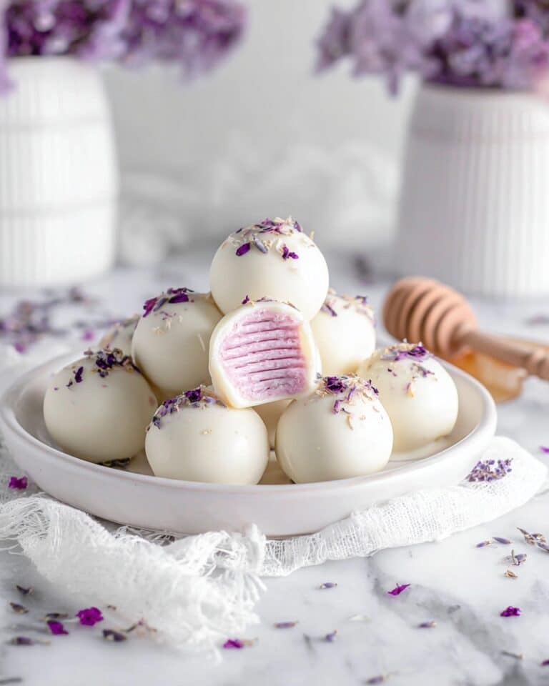 Honey Lavender White Chocolate Truffles Recipe