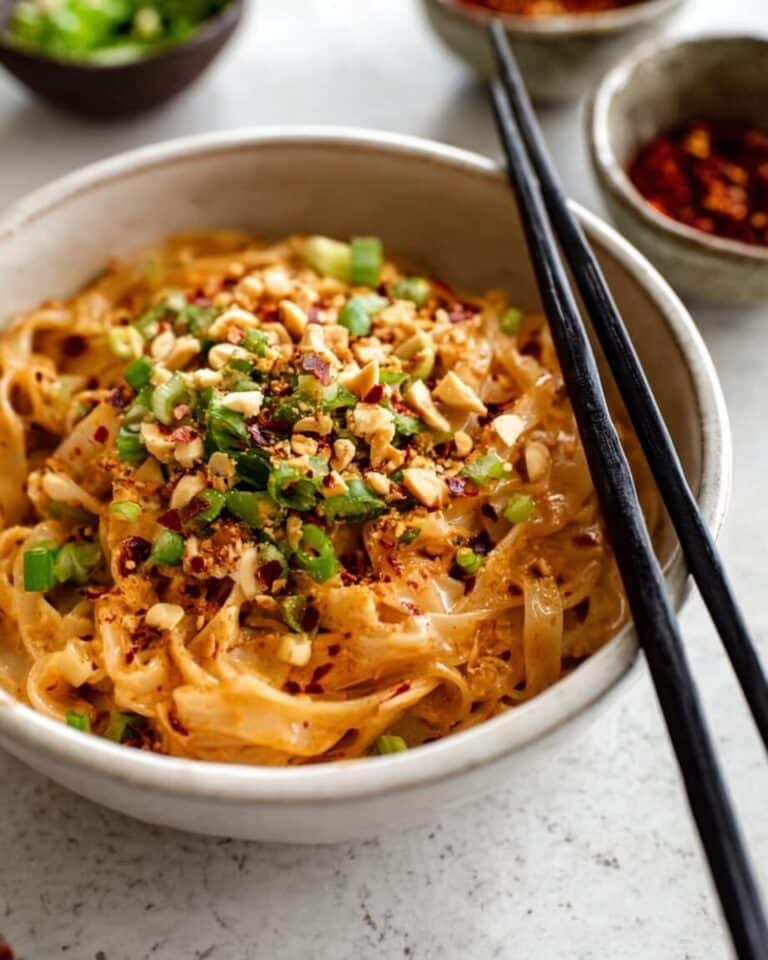 Spicy Peanut Butter Noodles Recipe