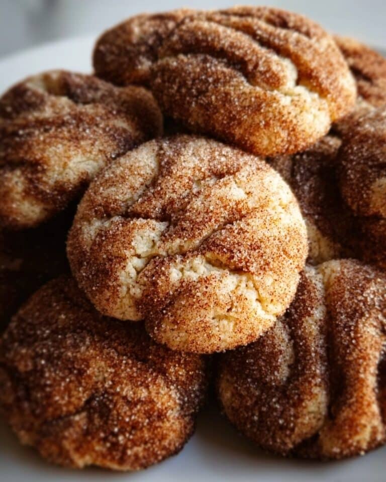 Churro Crinkle Cookies with Cinnamon Sugar Recipe