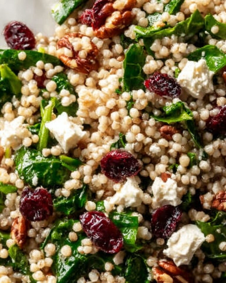 Feta & Cranberry Barley Salad with Lemon Vinaigrette Recipe