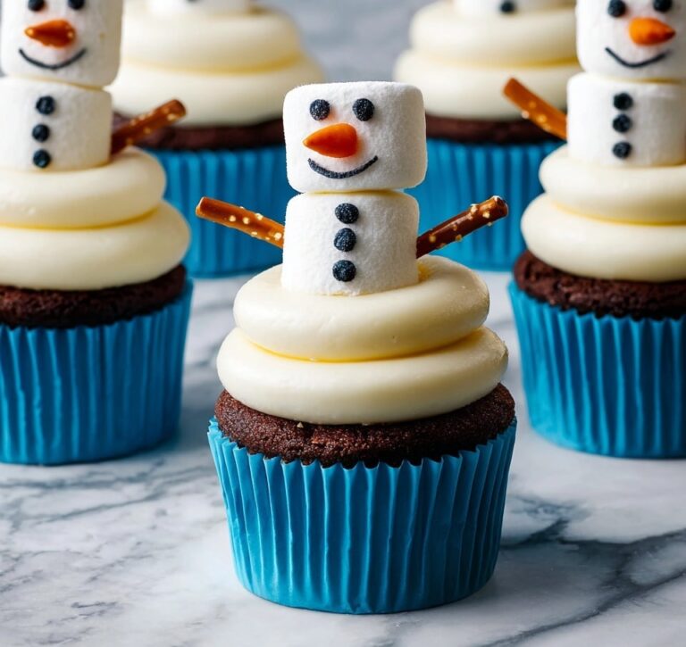 Snowman Cupcakes Recipe