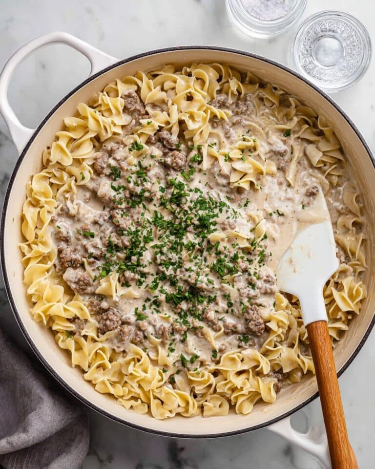 30-Minute Ground Beef Stroganoff Recipe