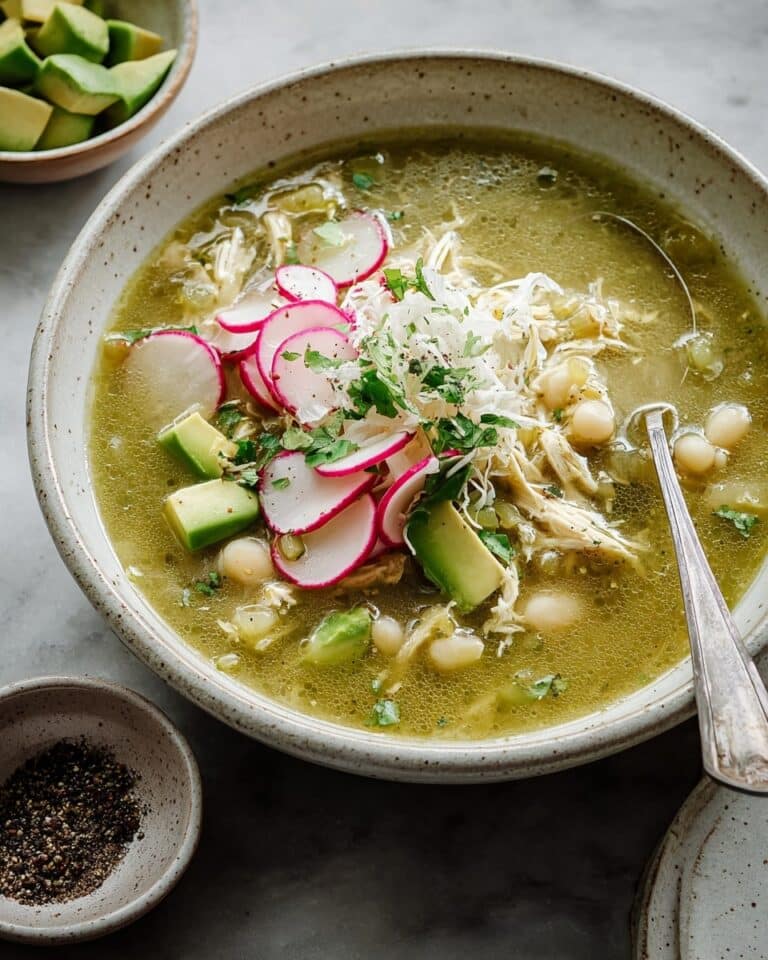 Chicken Pozole Verde Soup (Mexican Green Pozole) Recipe