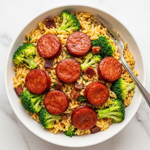 Chicken Sausage and Broccoli Orzo Recipe