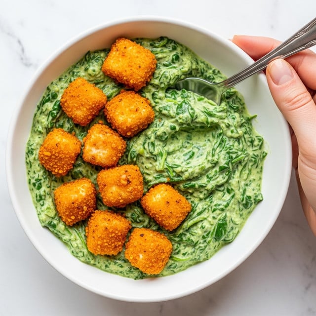 Crispy Buffalo Tofu with Caesar Salad Recipe