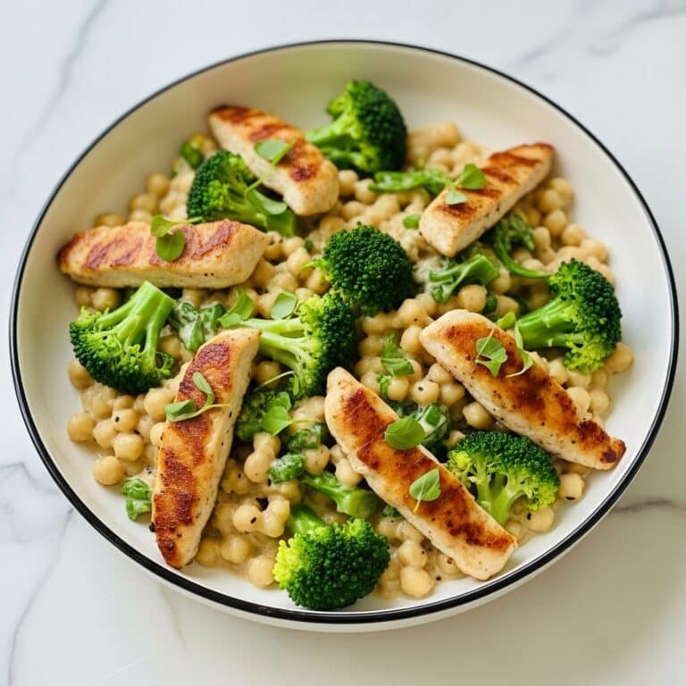 Cheesy Chicken Broccoli Orzo Recipe