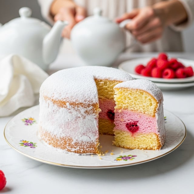Raspberry Angel Food Cake Recipe