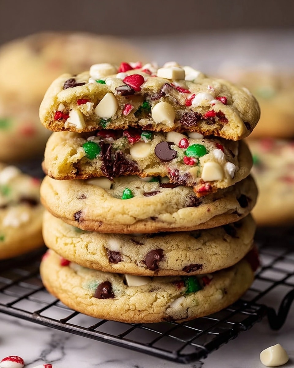 The image shows three stacked dessert bars with three clear layers. The bottom layer is a light brown, firm and crumbly crust. The middle layer is thick and textured with visible bits of orange, white, and dark brown, resembling a carrot cake mix with nuts. The top layer is a smooth white frosting covering the whole bar evenly, with an extra drizzle of white icing in thin lines across the top bar. The bars are set on a rough wooden surface with an out-of-focus white marbled texture in the background. Photo taken with an iphone --ar 4:5 --v 7
