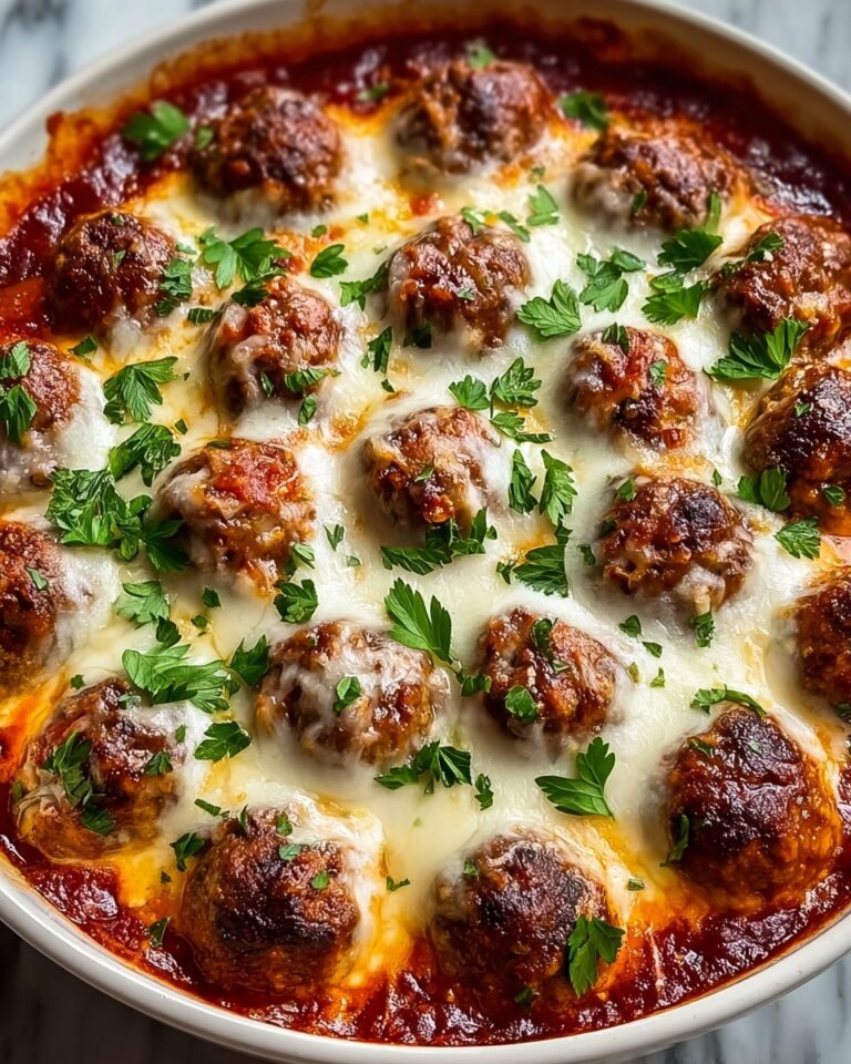 Irresistible Keto Meatball Parmesan Casserole Recipe