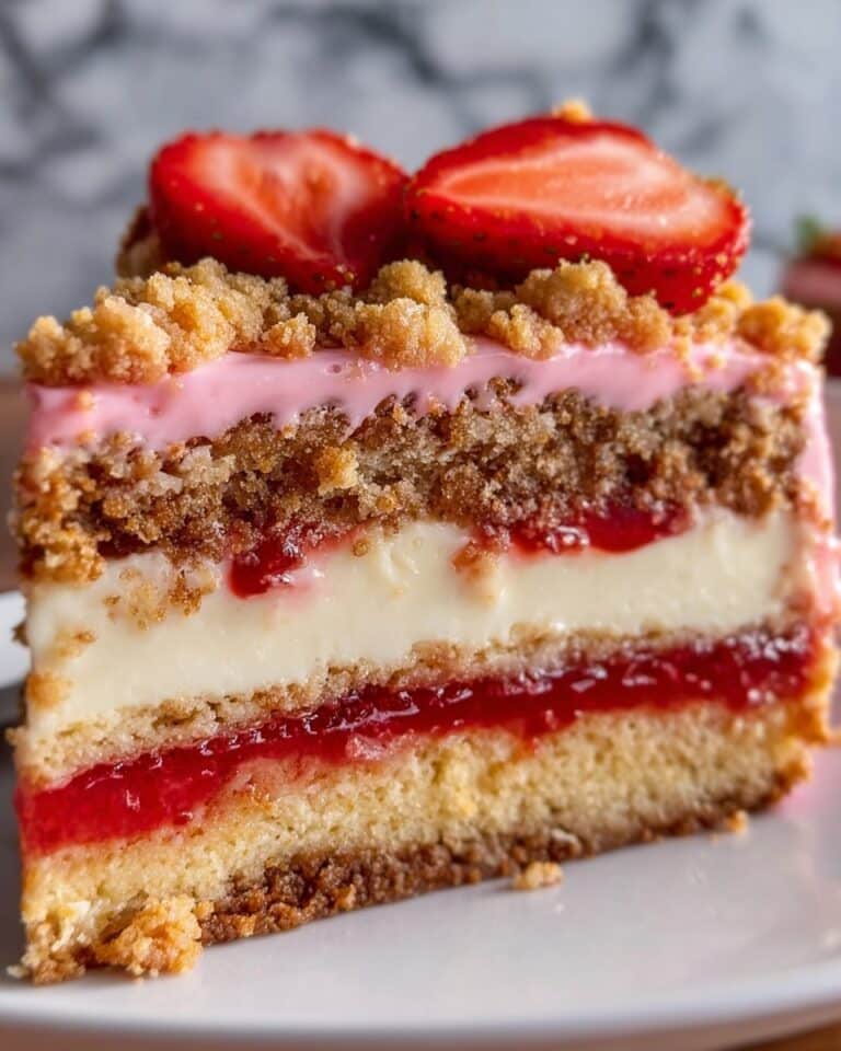 Berrylicious Strawberry Crunch Cheesecake Recipe