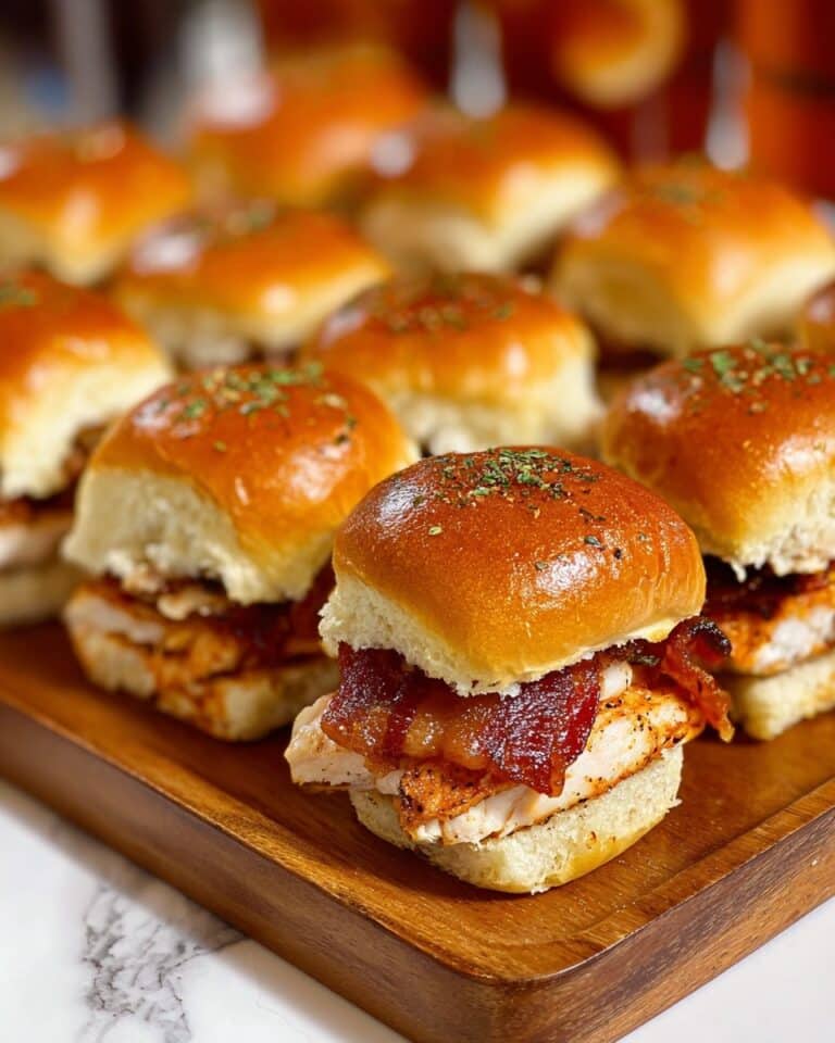 Maple Chicken Bacon Sliders Recipe