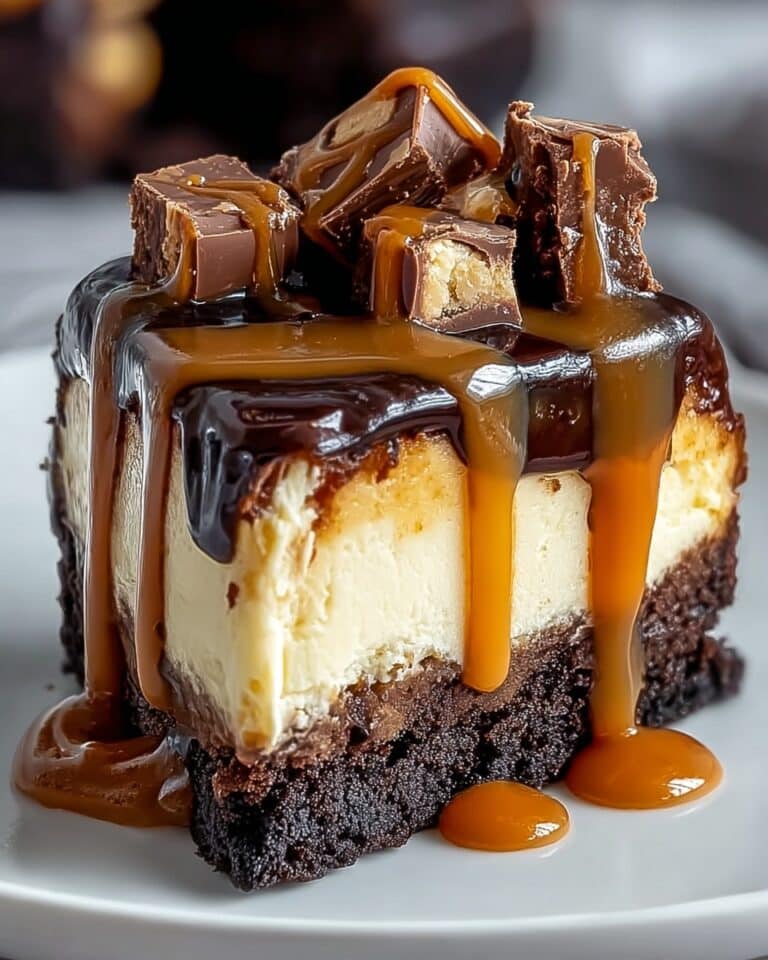 Dreamy Caramel Brownie Cheesecake Delight Recipe