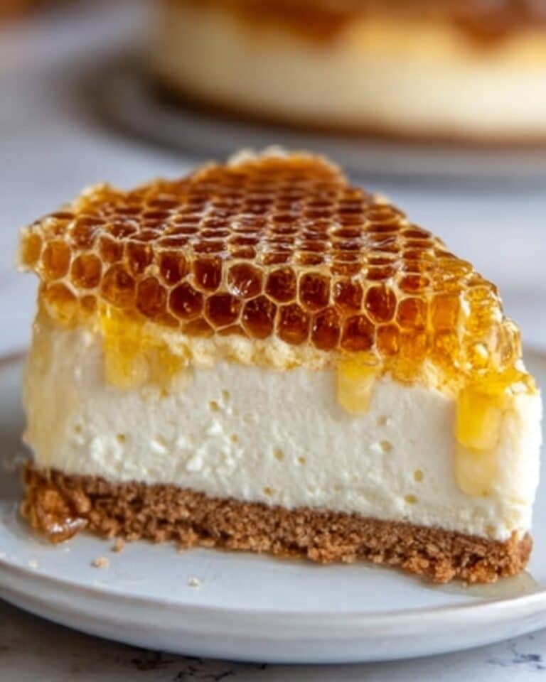 Ultimate Lemon Lavender Cheesecake Topped with Honeycomb Recipe