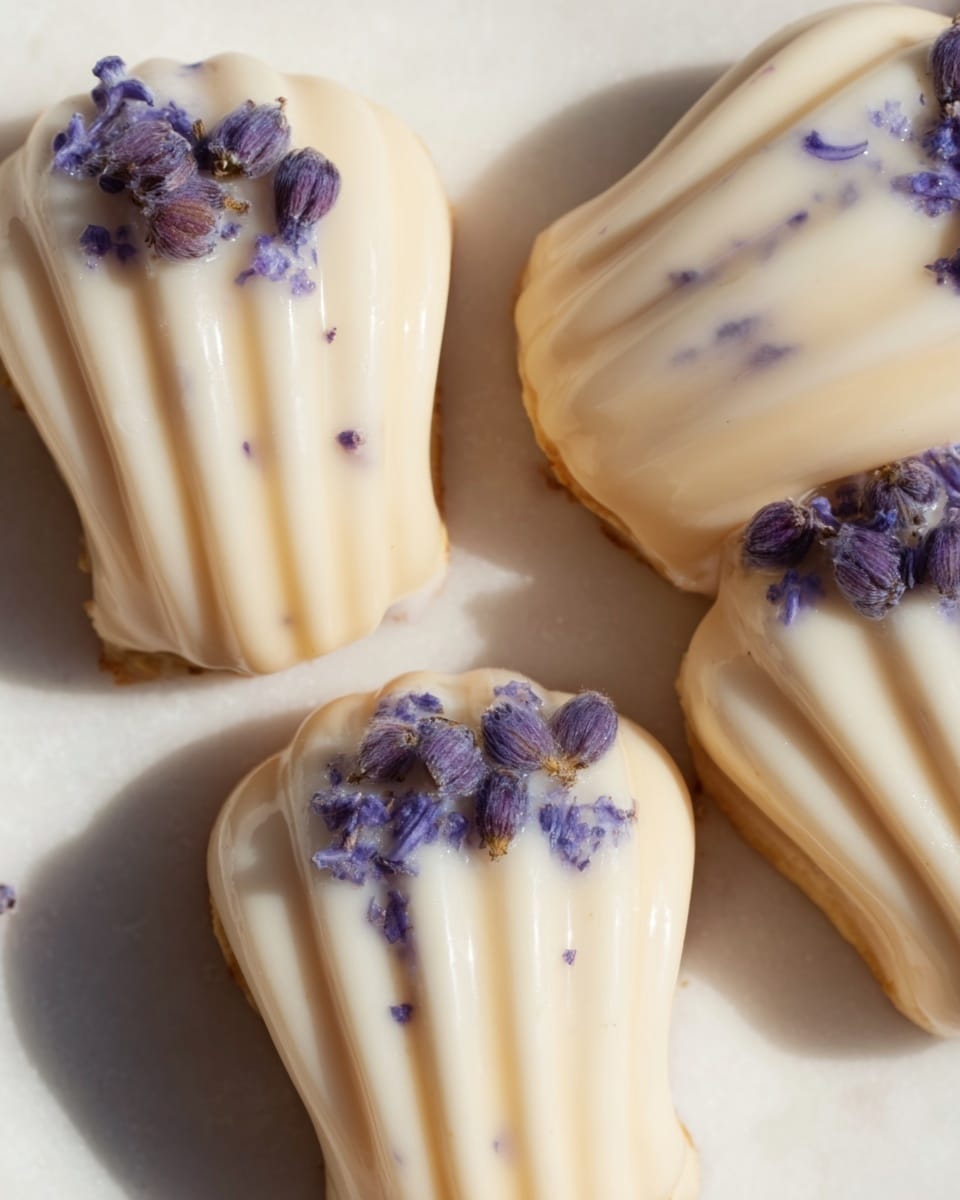 Blueberry Lavender Vegan Madeleines Recipe - Recipe Image