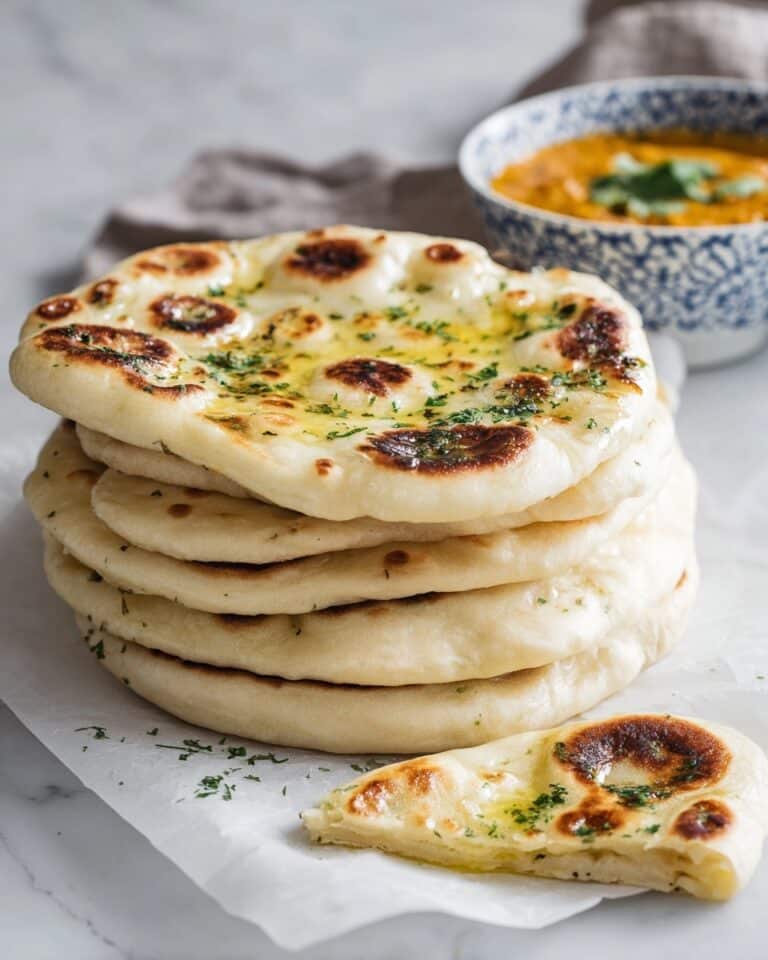 Cottage Cheese Garlic Naan Recipe