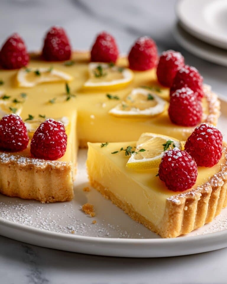 Lemon Curd Tart with Mascarpone Whipped Cream and Fresh Berries Recipe