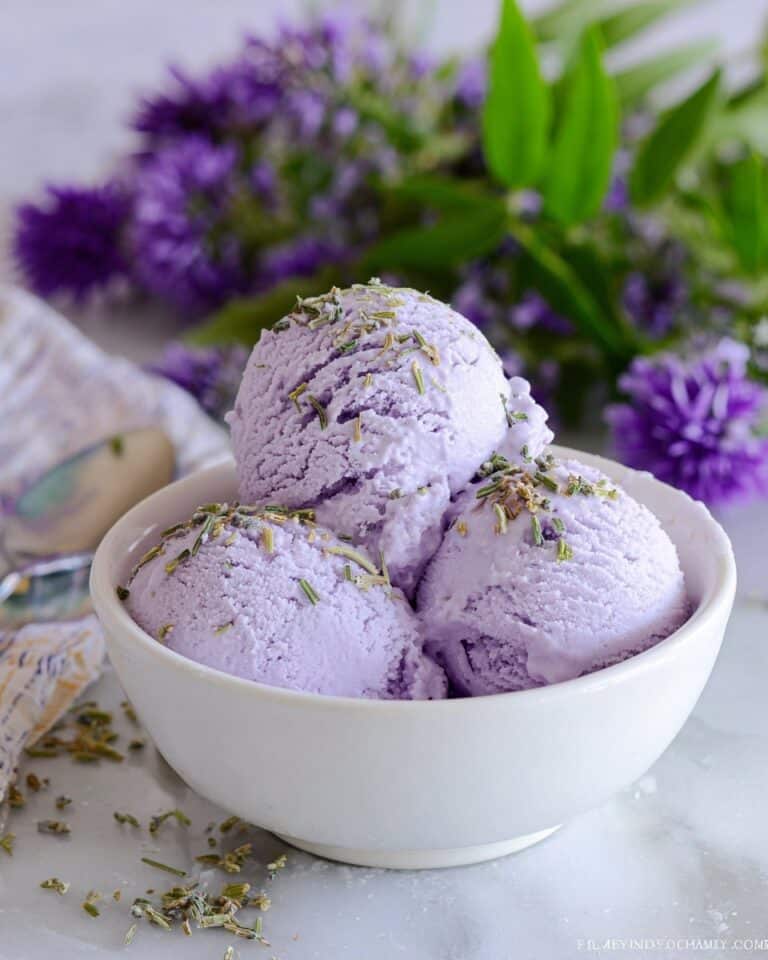 Honey Lavender Ice Cream Recipe