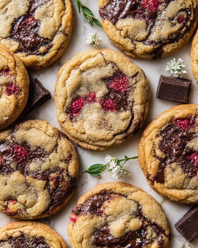 Raspberry Chocolate Chip Cookies Recipe
