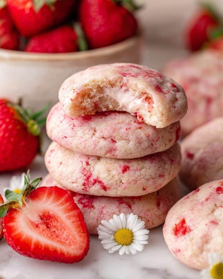 Strawberry Jam Cheesecake Cookies Recipe