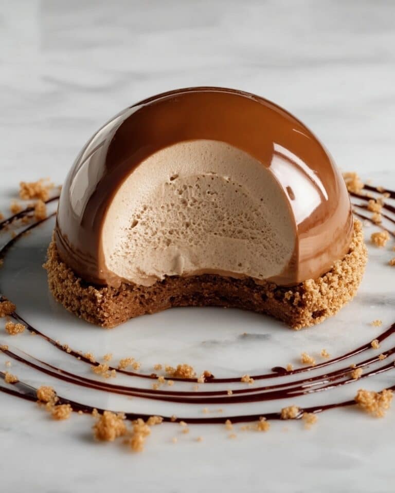Gingerbread Latte Mousse Domes Recipe
