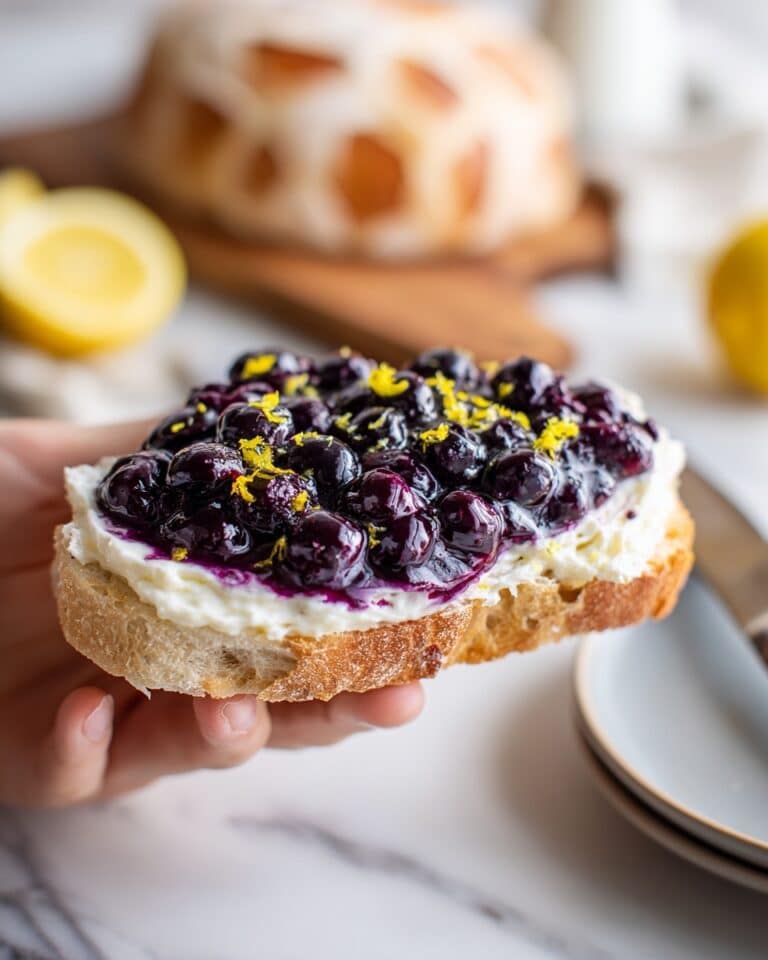 Lemon Blueberry Ricotta Toast Recipe