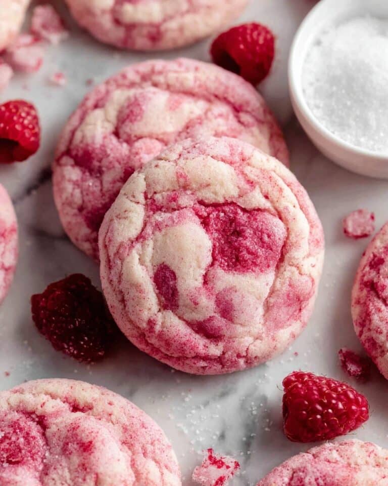 Soft and Chewy Raspberry Sugar Cookies Recipe