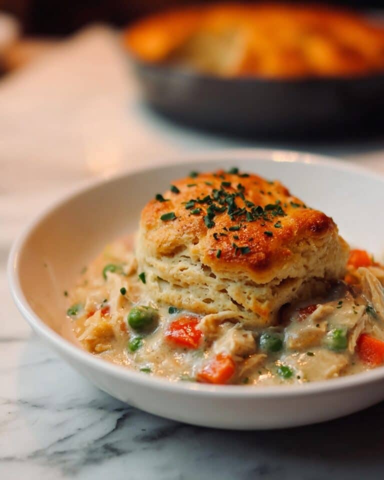 Red Lobster-Inspired Chicken Pot Pie with Cheddar Biscuit Topping Recipe