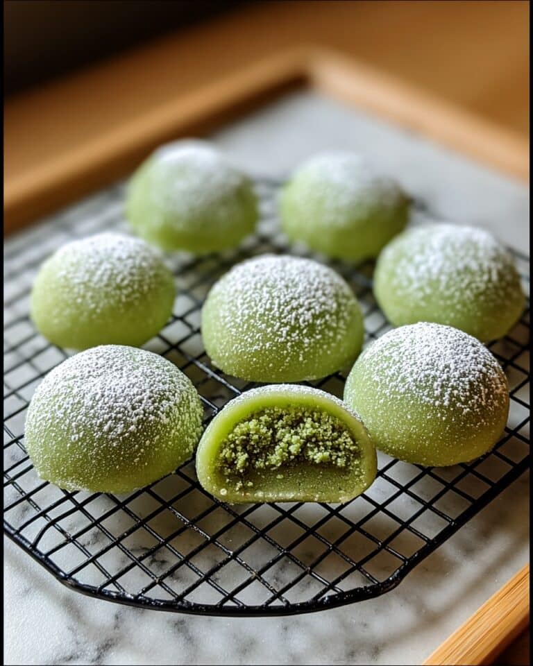 Chewy Matcha Mochi Bites Recipe