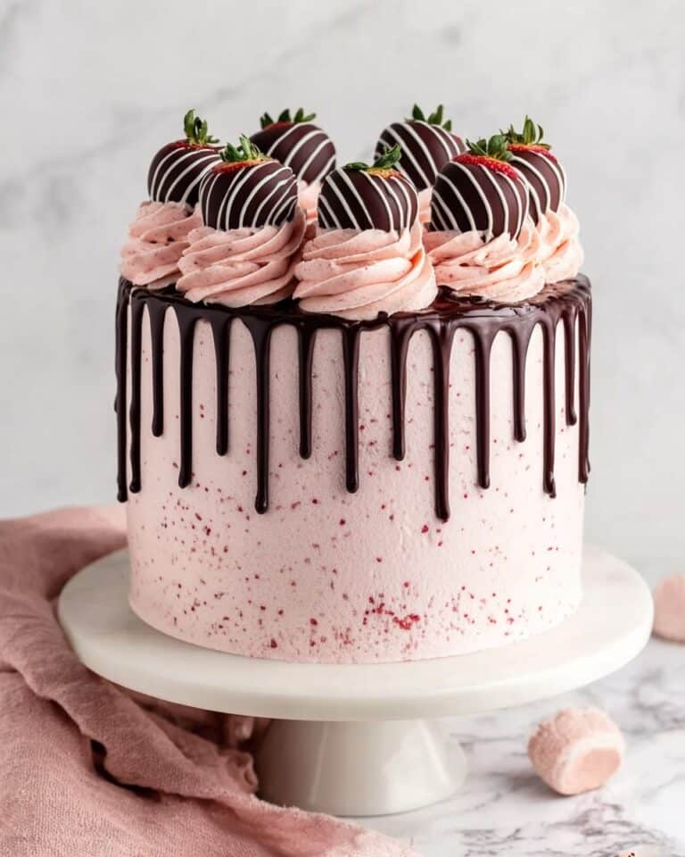 Chocolate Covered Strawberry Cake Recipe