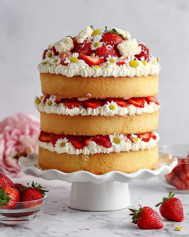 Strawberry Shortcake Layer Cake Recipe