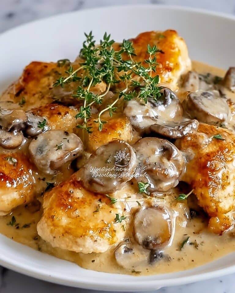 Irresistibly Creamy Mushroom Asiago Chicken in 30 Minutes Recipe