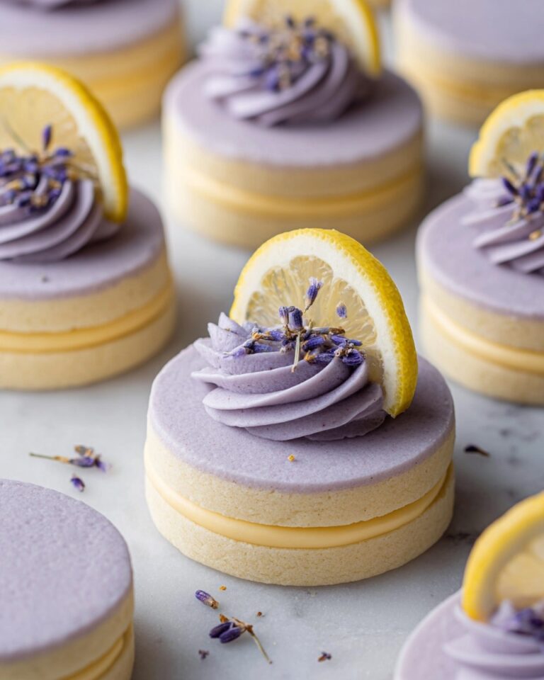Lemon Lavender Sandwich Cookies Recipe