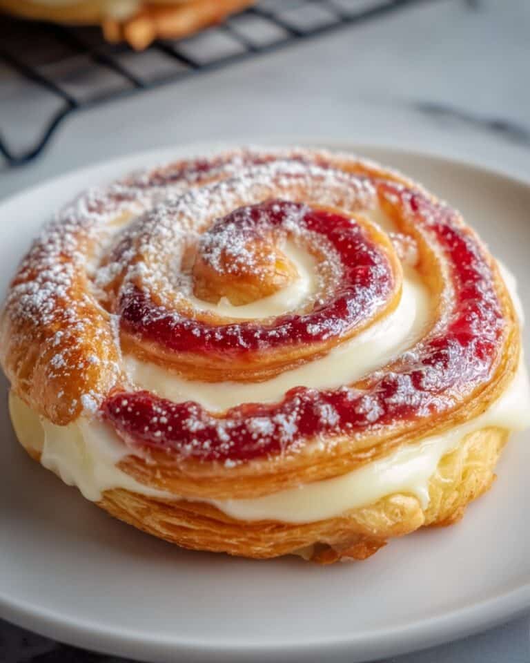 Sugar Raspberry Danish Bun Recipe