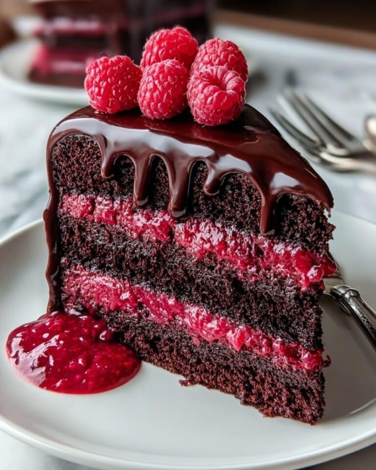 Easy & Moist Chocolate Raspberry Cake Recipe