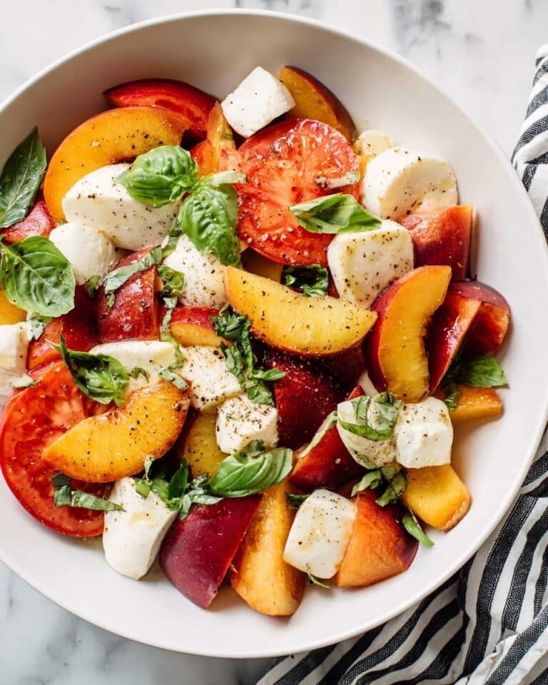 Peach Caprese Salad Recipe