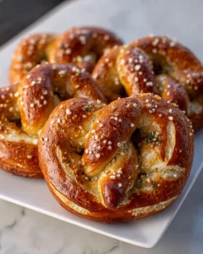 Mozzarella-Stuffed Rosemary Parmesan Soft Pretzels Recipe