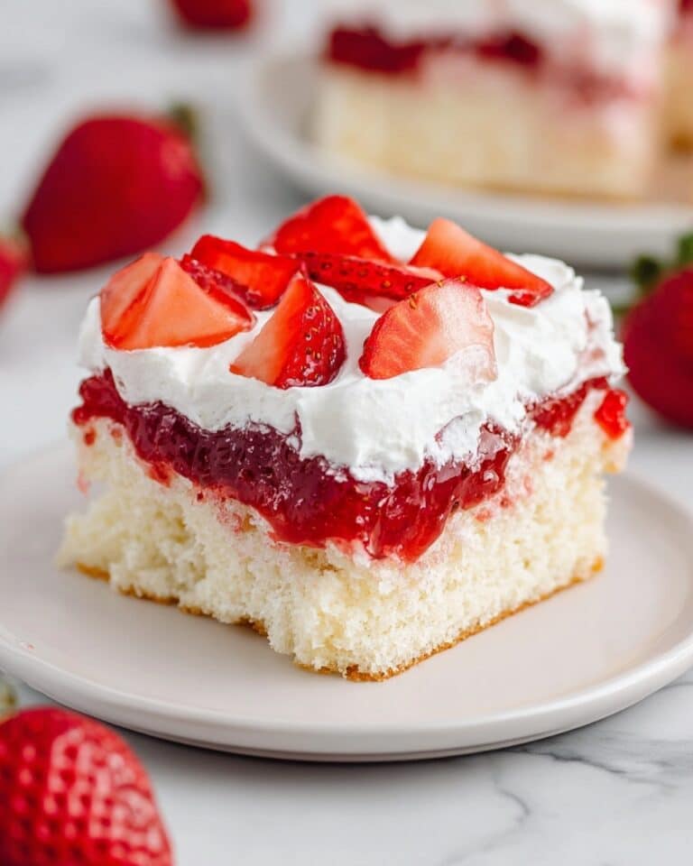 Strawberry Shortcake Poke Cake Recipe
