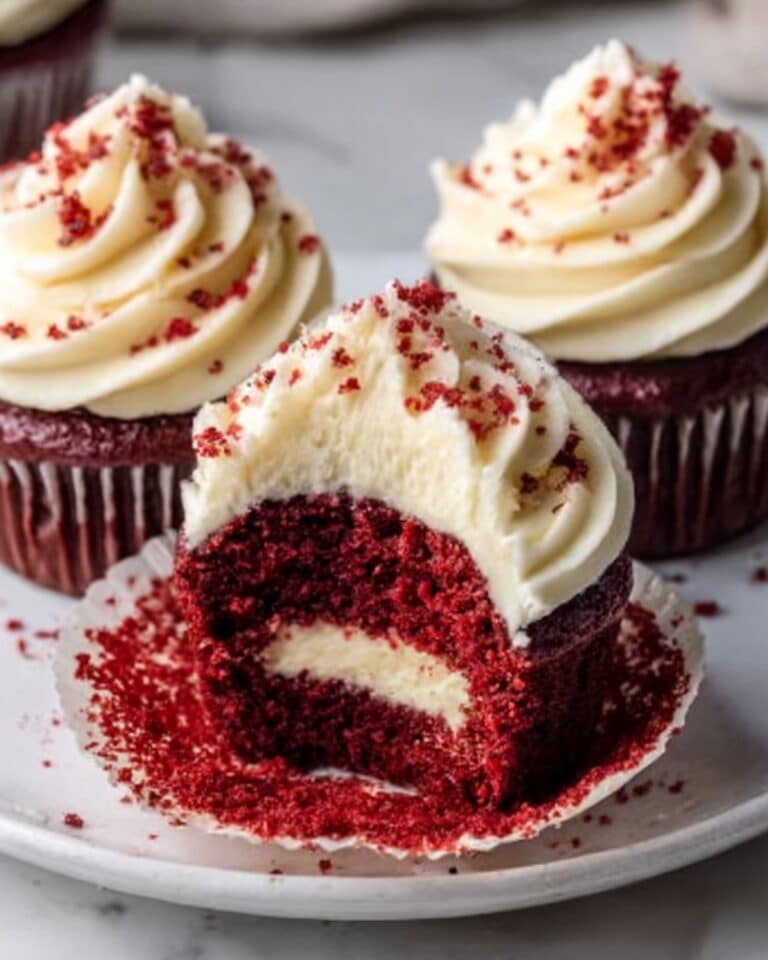 Cheesecake-Stuffed Red Velvet Cupcakes Recipe
